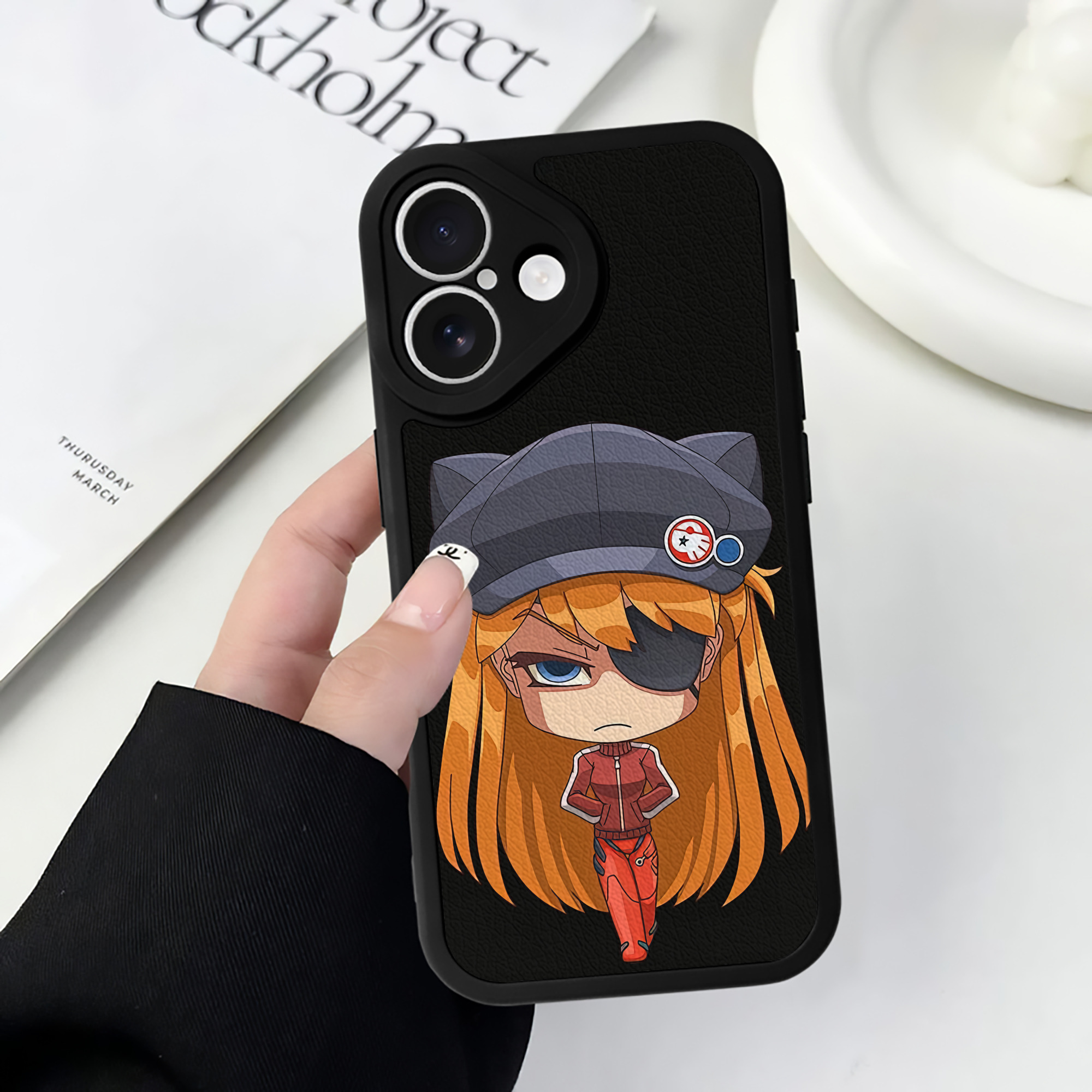 （画像用） EVA 新世紀エヴァンゲリオン 【iPhone 16シリーズ対応】シリコンスマホケース（レザー調） 材質：シリコン